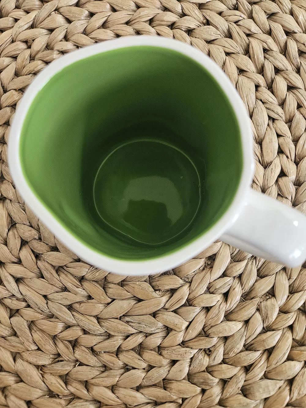 White Ceramic Coffee Mug w/ Green Three-Eyed Alien From Toy Story